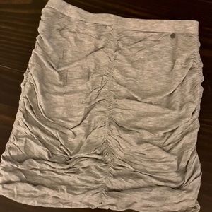 Armani Exchange grey jersey mini skirt